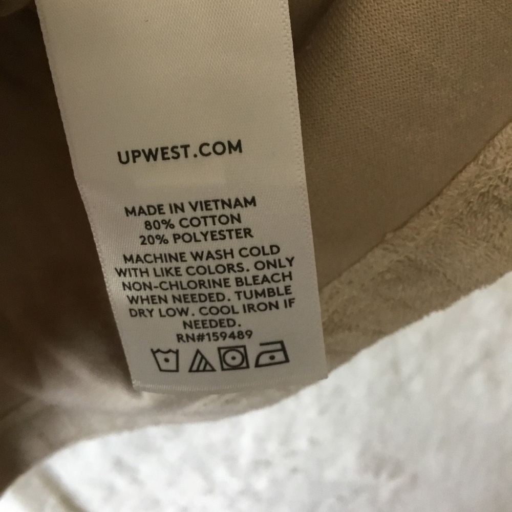 UpWest Beige Collared Half Button-Down Short-Sleeve Top - Picture 7 of 15